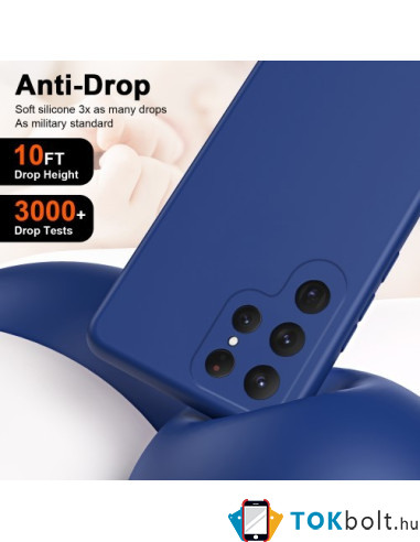 Rugalmas TPU tok Samsung Galaxy S24 Ultra készülékhez - KÉK
