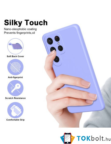 Rugalmas TPU tok Samsung Galaxy S24 Ultra készülékhez - LILA
