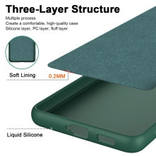 Rugalmas TPU tok Samsung Galaxy S24 készülékhez - ZÖLD
