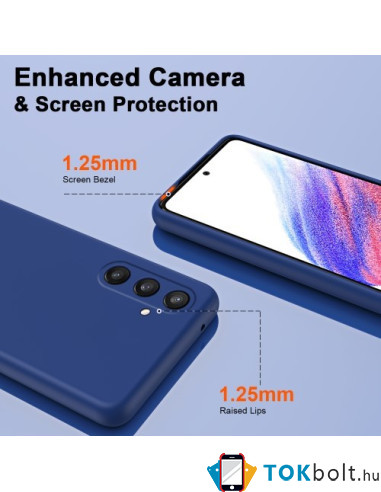 Rugalmas TPU tok Samsung Galaxy S24 készülékhez - KÉK