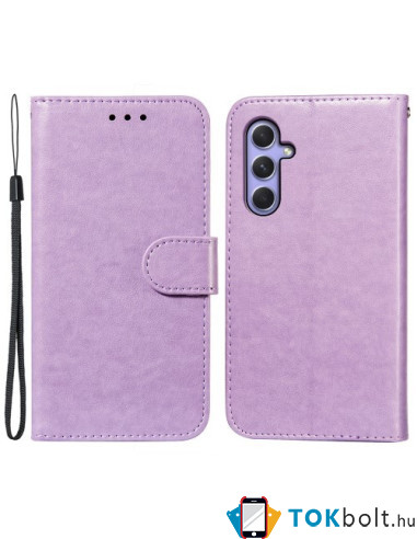 Oldalra nyíló tok Samsung Galaxy A54 5G telefonhoz - LILA