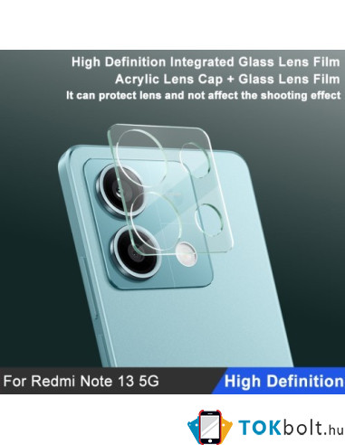 IMAK telefon kamera védő üveg Xiaomi Redmi Note 13 típusú készülékhez - 1 db