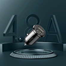 Baseus Grain Pro autós töltő 2x USB 4.8 A - CCALLP-01 - FEKETE