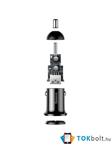 Baseus Grain Pro autós töltő 2x USB 4.8 A - CCALLP-01 - FEKETE