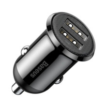 Baseus Grain Pro autós töltő 2x USB 4.8 A - CCALLP-01 - FEKETE