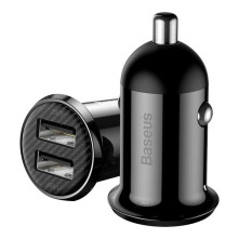 Baseus Grain Pro autós töltő 2x USB 4.8 A - CCALLP-01 - FEKETE