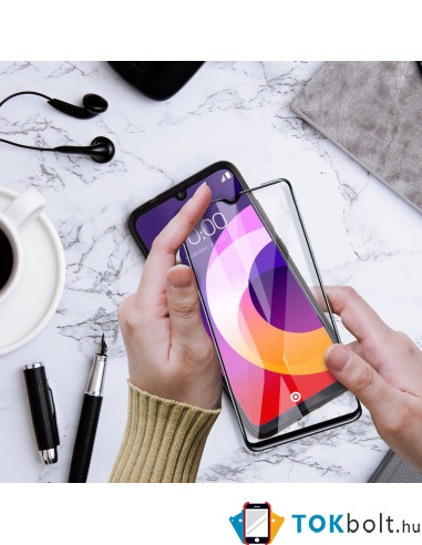 Samsung Galaxy A54 5G  / S23 FE kerámia fekete hajlított 5D előlapi üvegfólia