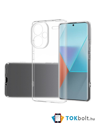 Rugalmas TPU tok Xiaomi Redmi Note 13 Pro+ készülékhez - ÁTTETSZŐ