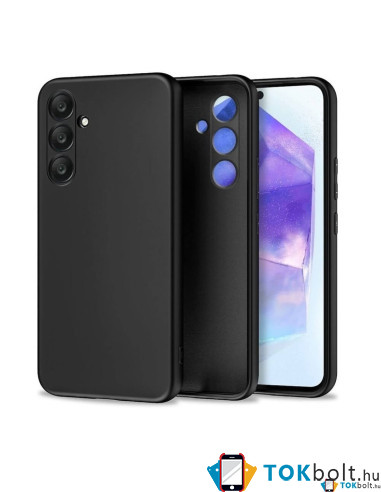 Rugalmas TPU tok Samsung Galaxy A35 készülékhez - FEKETE