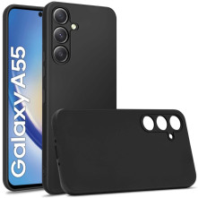 Rugalmas TPU tok Samsung Galaxy A55 készülékhez - FEKETE