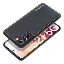 FORCELL kitámasztós bőr tapintású tok Samsung Galaxy A35 készülékhez - FEKETE