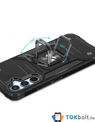 Wozinsky gyűrűs telefontok Samsung Galaxy A34 5G készülékhez - FEKETE