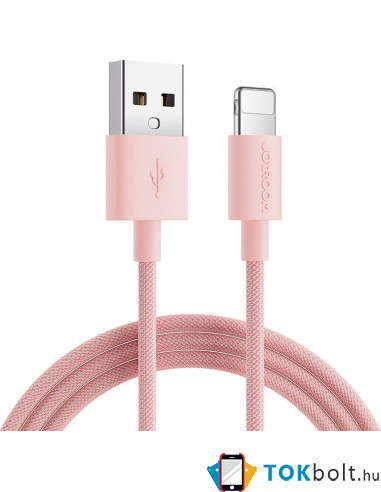 Joyroom kábel USB - Lightning kábel töltéshez/adatátvitelhez 1m - S-1030M13 - RÓZSASZÍN