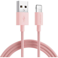 Joyroom kábel USB - Lightning kábel töltéshez/adatátvitelhez 1m - S-1030M13 - RÓZSASZÍN