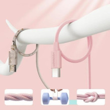 Joyroom kábel USB - Lightning kábel töltéshez/adatátvitelhez 1m - S-1030M13 - RÓZSASZÍN
