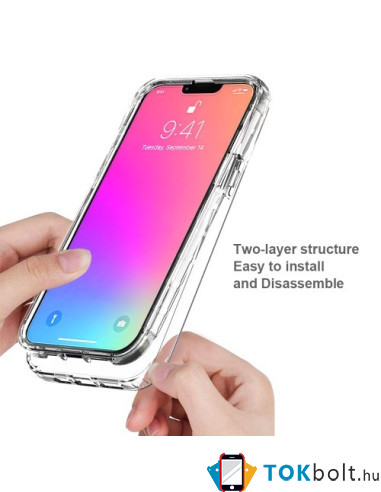 Rugalmas TPU tok Apple iPhone 13 Pro Max készülékhez - ÁTTETSZŐ