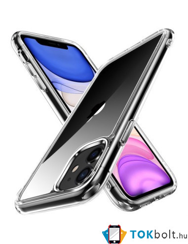 Rugalmas TPU tok Apple iPhone 11 készülékhez - ÁTTETSZŐ