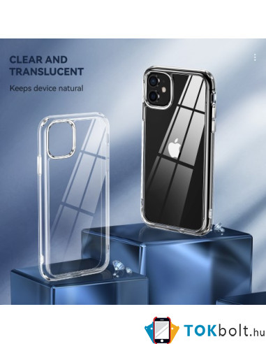 Rugalmas TPU tok Apple iPhone 11 készülékhez - ÁTTETSZŐ