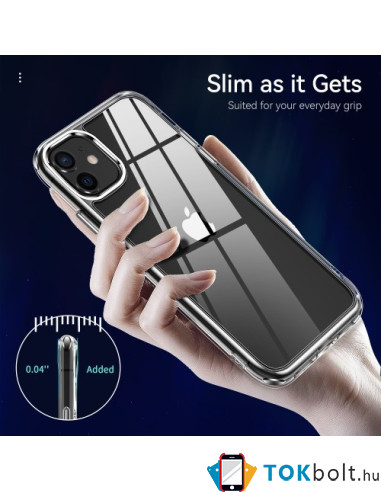 Rugalmas TPU tok Apple iPhone 11 készülékhez - ÁTTETSZŐ