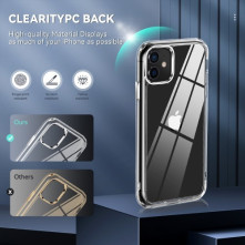 Rugalmas TPU tok Apple iPhone 11 készülékhez - ÁTTETSZŐ