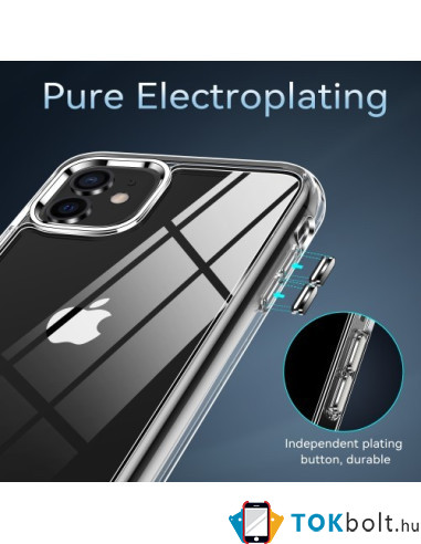 Rugalmas TPU tok Apple iPhone 11 készülékhez - ÁTTETSZŐ