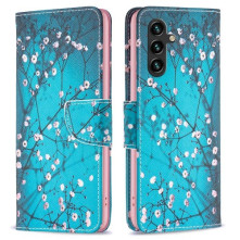 Oldalra nyíló mintás telefontok Samsung Galaxy A55 telefonhoz - TAVASZI VIRÁG