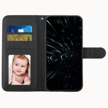 Oldalra nyíló tok Samsung Galaxy A55 telefonhoz - FEKETE