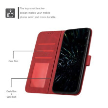 Oldalra nyíló tok Samsung Galaxy A55 telefonhoz - PIROS