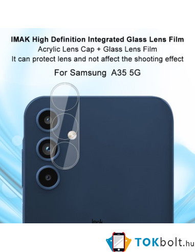 IMAK telefon kamera védő üveg Samsung Galaxy A35 típusú készülékhez - 1 db