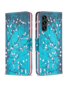 Oldalra nyíló mintás telefontok Samsung Galaxy A15 / A15 5G telefonhoz - TAVASZI VIRÁG