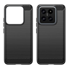 Xiaomi 14 karbon mintás tok - FEKETE