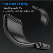 Xiaomi 14 karbon mintás tok - FEKETE