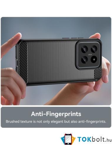 Xiaomi 14 karbon mintás tok - FEKETE