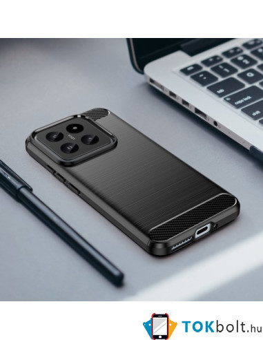 Xiaomi 14 karbon mintás tok - FEKETE