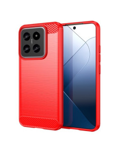 Xiaomi 14 karbon mintás tok - PIROS