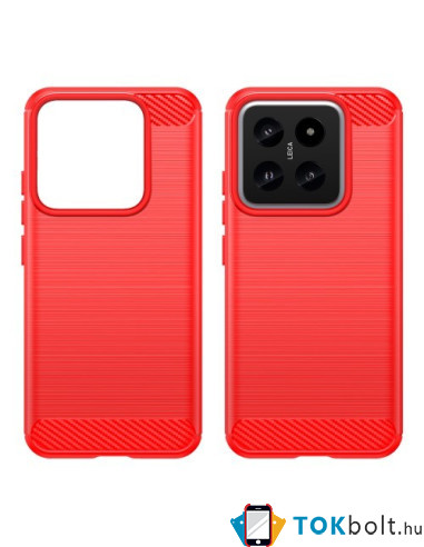 Xiaomi 14 karbon mintás tok - PIROS
