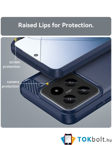 Xiaomi 14 karbon mintás tok - KÉK