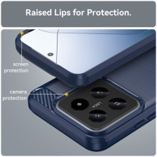 Xiaomi 14 karbon mintás tok - KÉK
