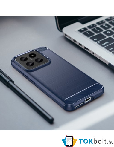 Xiaomi 14 karbon mintás tok - KÉK