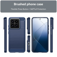 Xiaomi 14 karbon mintás tok - KÉK