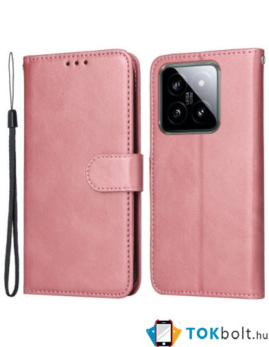 Oldalra nyíló tok Xiaomi 14 telefonhoz - RÓZSAARANY