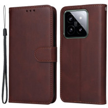 Oldalra nyíló tok Xiaomi 14 telefonhoz - BARNA