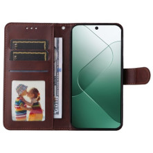 Oldalra nyíló tok Xiaomi 14 telefonhoz - BARNA