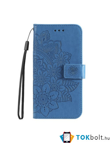 Dombornyomott  mintás notesztok Samsung Galaxy A35 telefonhoz - KÉK