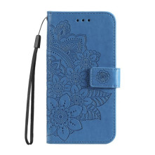 Dombornyomott  mintás notesztok Samsung Galaxy A35 telefonhoz - KÉK