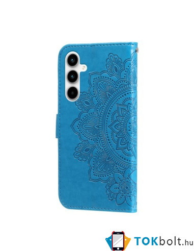 Dombornyomott  mintás notesztok Samsung Galaxy A35 telefonhoz - KÉK
