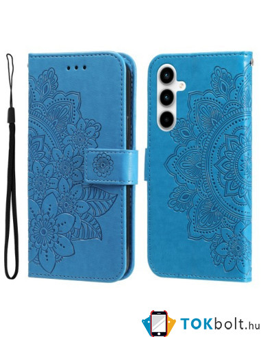 Dombornyomott  mintás notesztok Samsung Galaxy A35 telefonhoz - KÉK