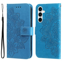 Dombornyomott  mintás notesztok Samsung Galaxy A35 telefonhoz - KÉK