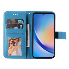 Dombornyomott  mintás notesztok Samsung Galaxy A35 telefonhoz - KÉK