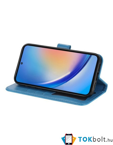 Dombornyomott  mintás notesztok Samsung Galaxy A35 telefonhoz - KÉK
